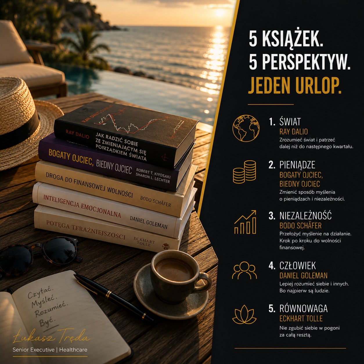 5 książek, które zabieram na urlop. I nieprzypadkowo właśnie te.